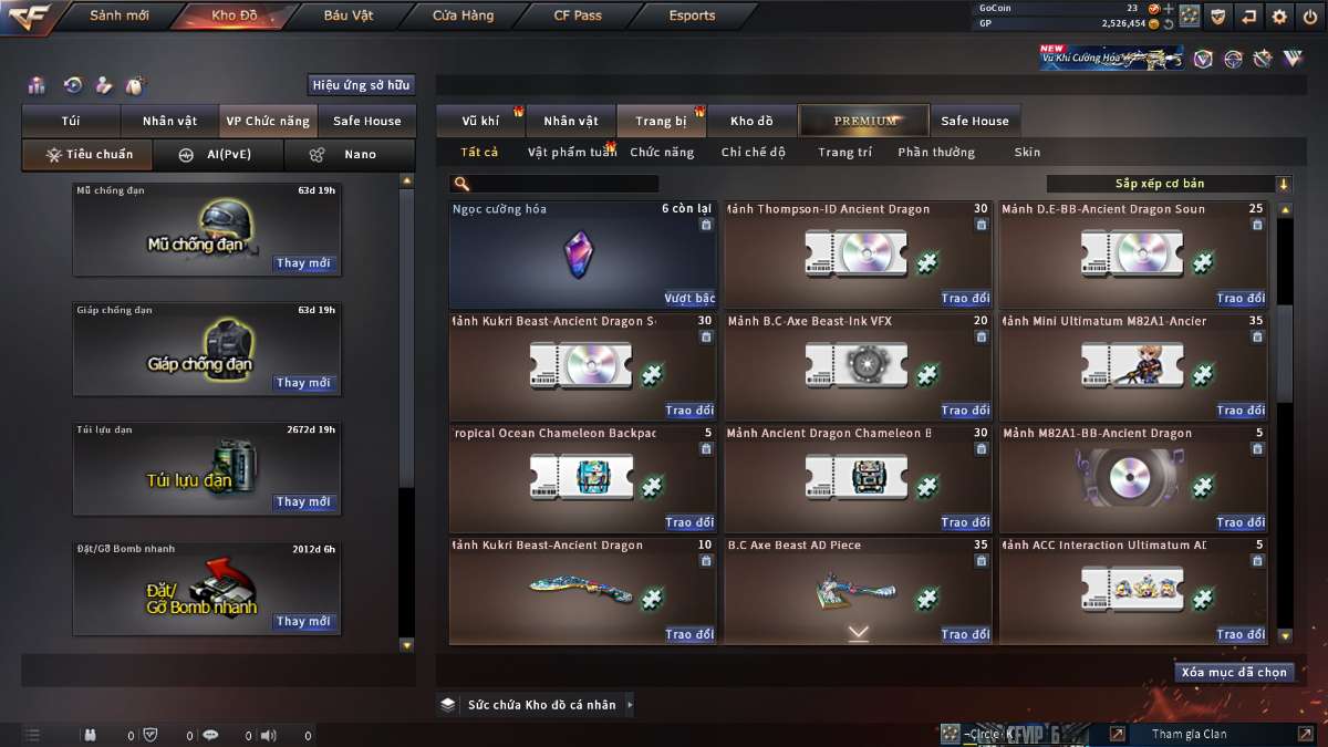 shop acc cf uy tin gia re